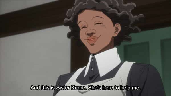 Sister Krone being introduced by Isabella.
