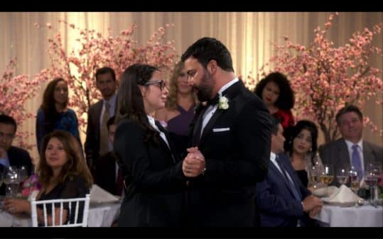 Elena and Victor dancing at his wedding.