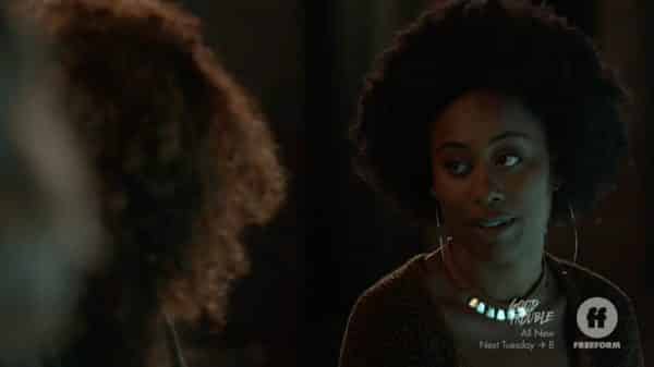 Malika talking to Lena.