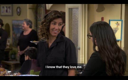 Pilar (Stephanie Beatriz) explaining why it is fine with her that the family is kind of weird about her being married to a woman.