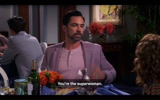 Tito (Danny Pino) telling Penelope why he wasn't around before.