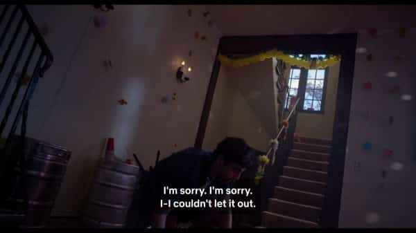 Dougie (Ashton Moio) apologizing to Claire for killing her.