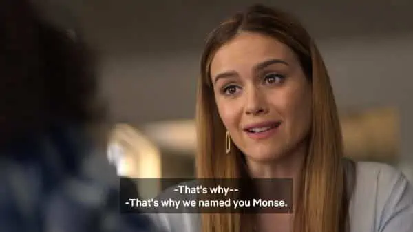 Selena revealing she is Monse's mother.