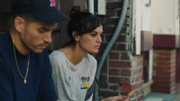 Bridgette and Nelson on a stoop.