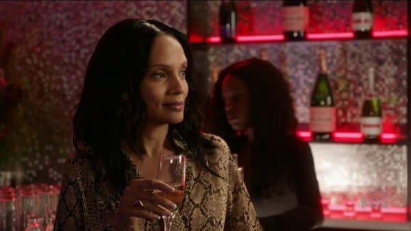 Houston Connelly (Shari Headley) after being told off by Simone.