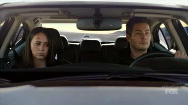 Maddie and Doug in his car, after he kidnapped her.