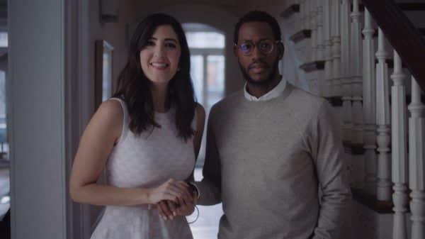 Daphne (D'Arcy Carden) & Andrew (Eric Berryman) meeting Pete and Tiff.