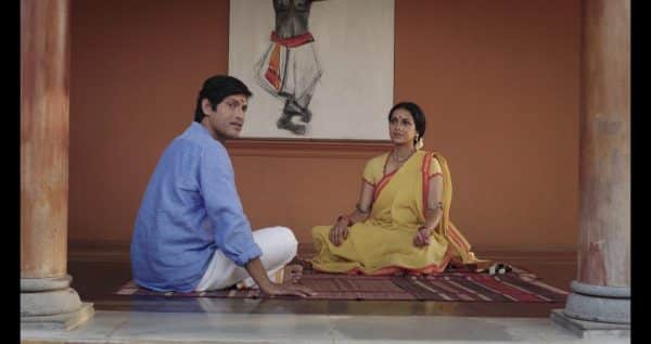 Parvathi (Ashwini Pratap Pawar) and Nagarajan (P T Narendran) after Clara too the kids away from their cultural lesson.