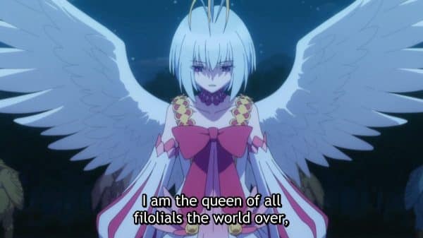 Fitoria noting she is the queen of all filolials around the world.