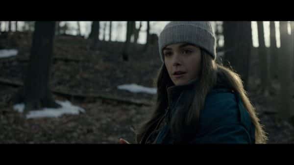 Ally (Kiernan Shipka) at the end of the movie killing Vesp.