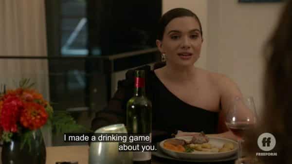 Jane revealing she drinks because of Patrick.