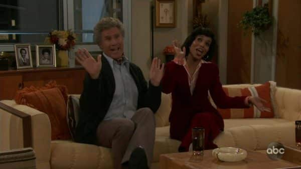 Tom (Will Ferrell) and Helen (Kerry Washington) having a laugh.