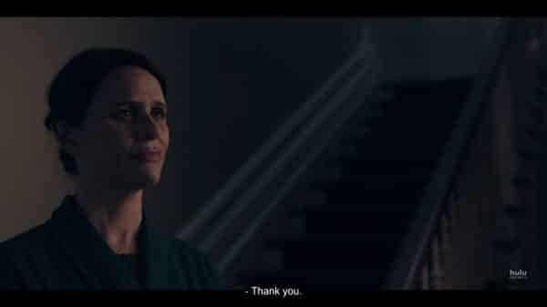 Mrs. Mackenzie (Amy Landecker) tahnking June.