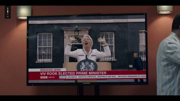 Vivienne being announced as prime minister.