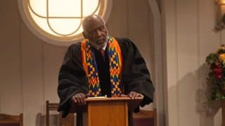 Jeb (Richard Roundtree) at the pulpit.