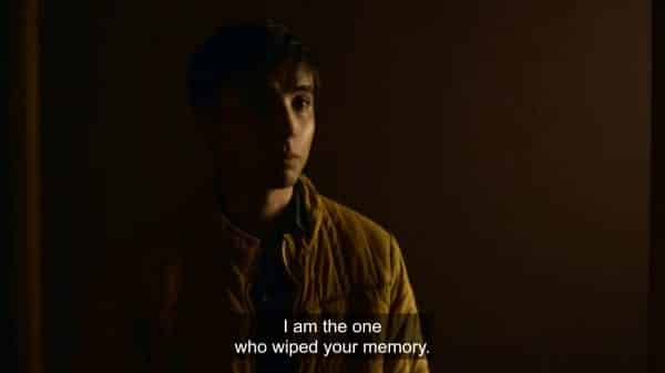 Nazim (Michael Karim) revealing he erased Myfanwy's memories.