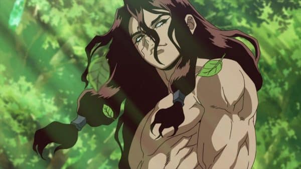 Tsukasa (Nakamura Yuuichi) looking like Tarzan.