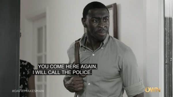 Darius (Timothy Richardson) threatening Gloria.