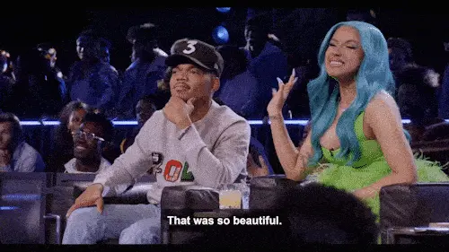 Cardi B giving a compliment.