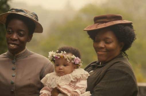 onstance (Lisa Codrington), Delphine, and Jocelyn (Nicky Lawrence) at the Easter celebration.