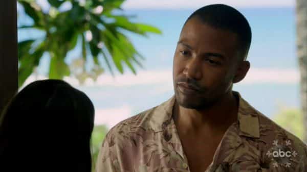 Jeff (Charles Michael Davis) talking to Olivia about a monkey wrench in their reconciliation.