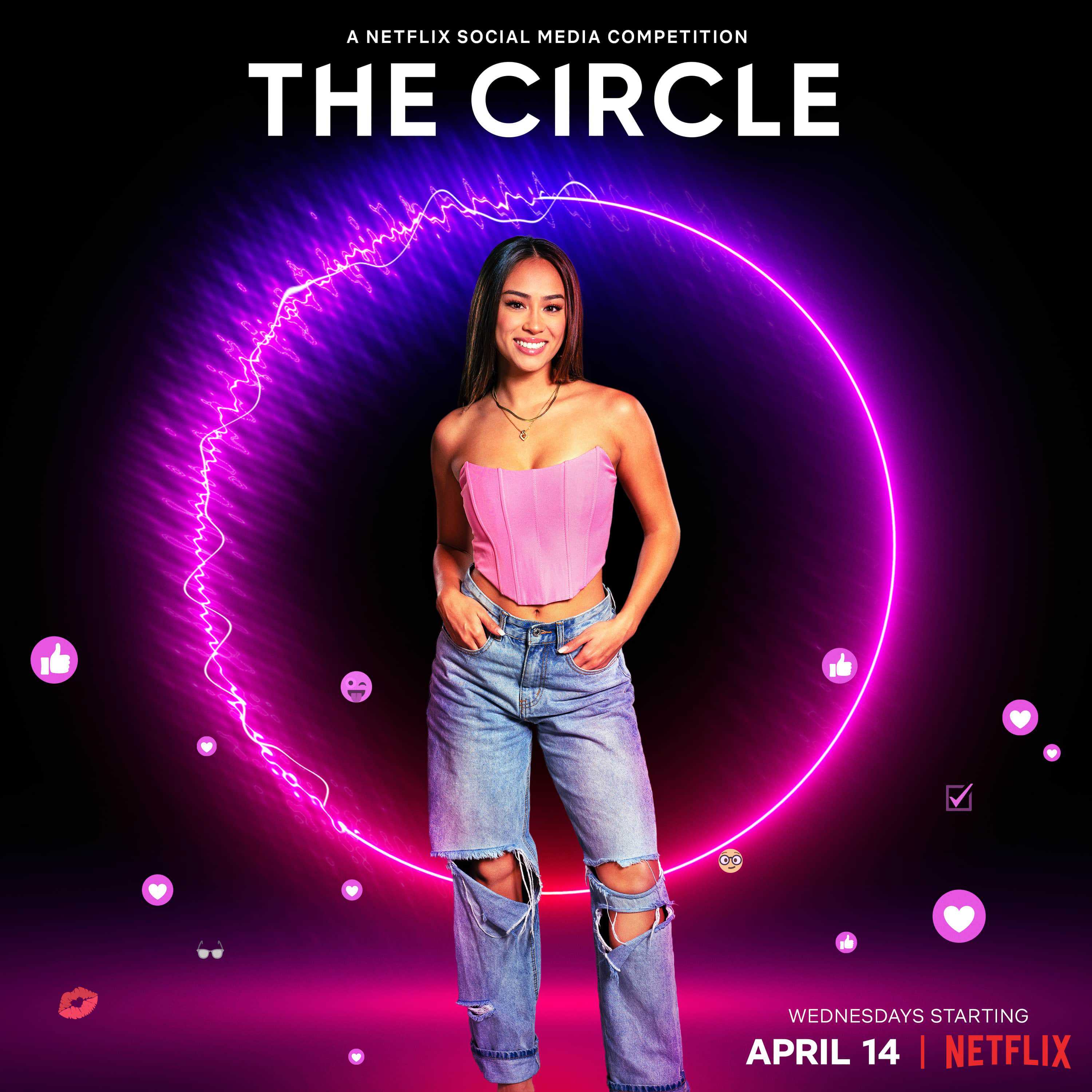 Savannah in promotional material for The Circle Season 2