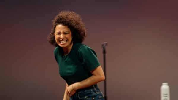 Ilana Glazer smiling and laughing.