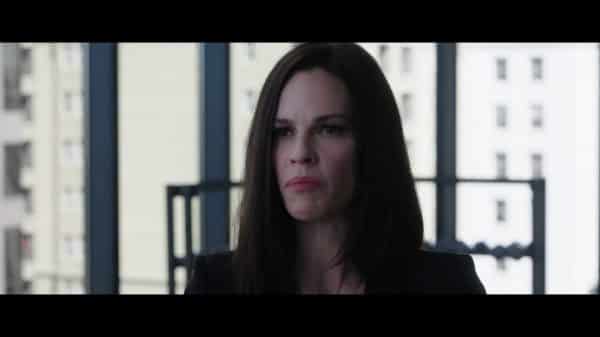 Athena (Hilary Swank) being asked to step down after her texts leak.