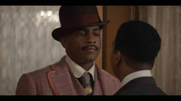 The Cast and Characters of Self Made: Inspired by the Life of Madam C.J. Walker 13 Sweetness (Bill Bellamy) talking to his cousin.