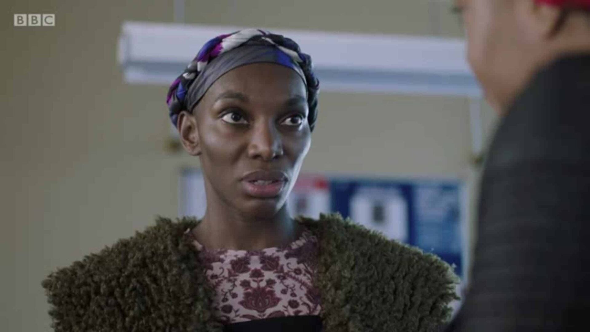 Arabella (Michaela Coel) with a shocked look on her face - I May Destroy You