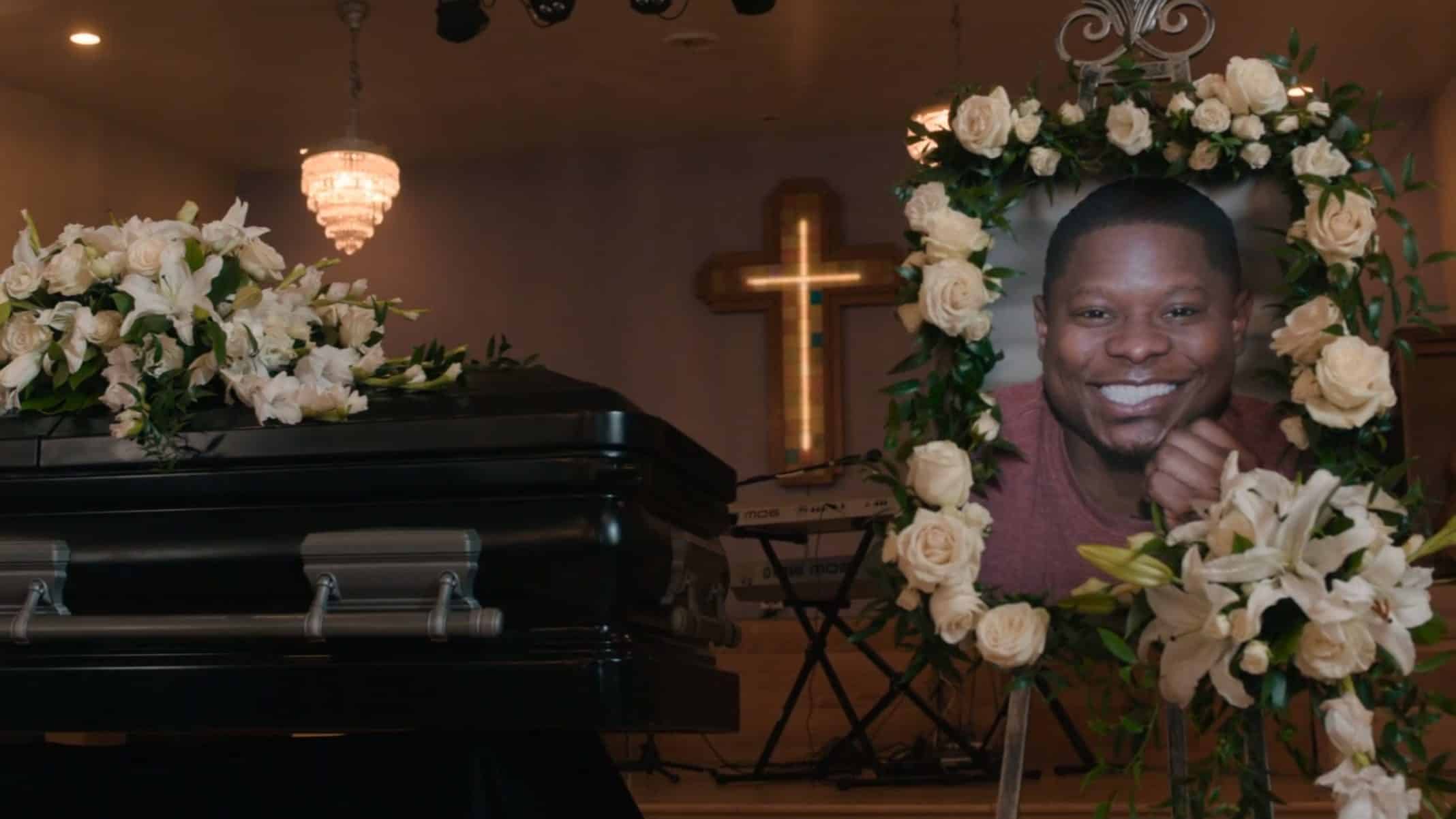 Brandon's funeral.