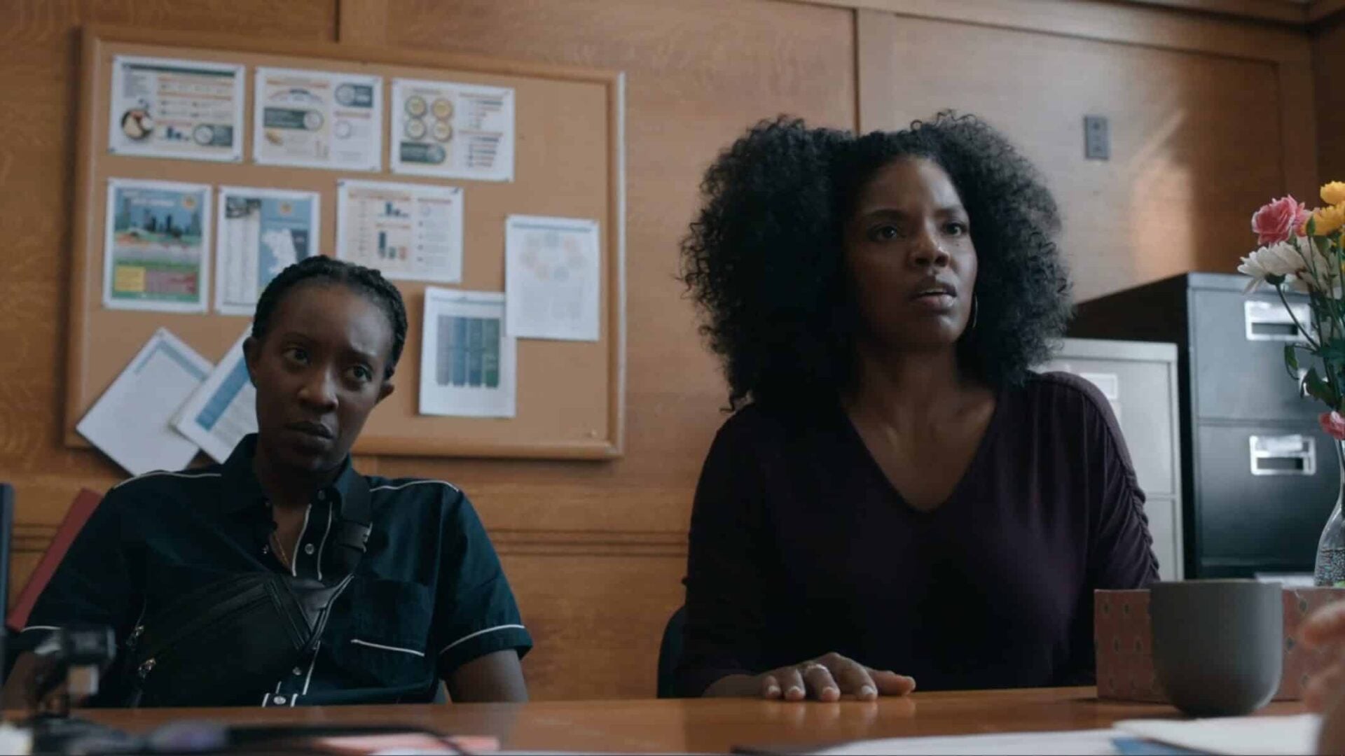Dre (Miriam A. Hyman) and Nina (Tyla Abercrumbie) trying to figure out what happened to Kiesha | S3E2 The Chi