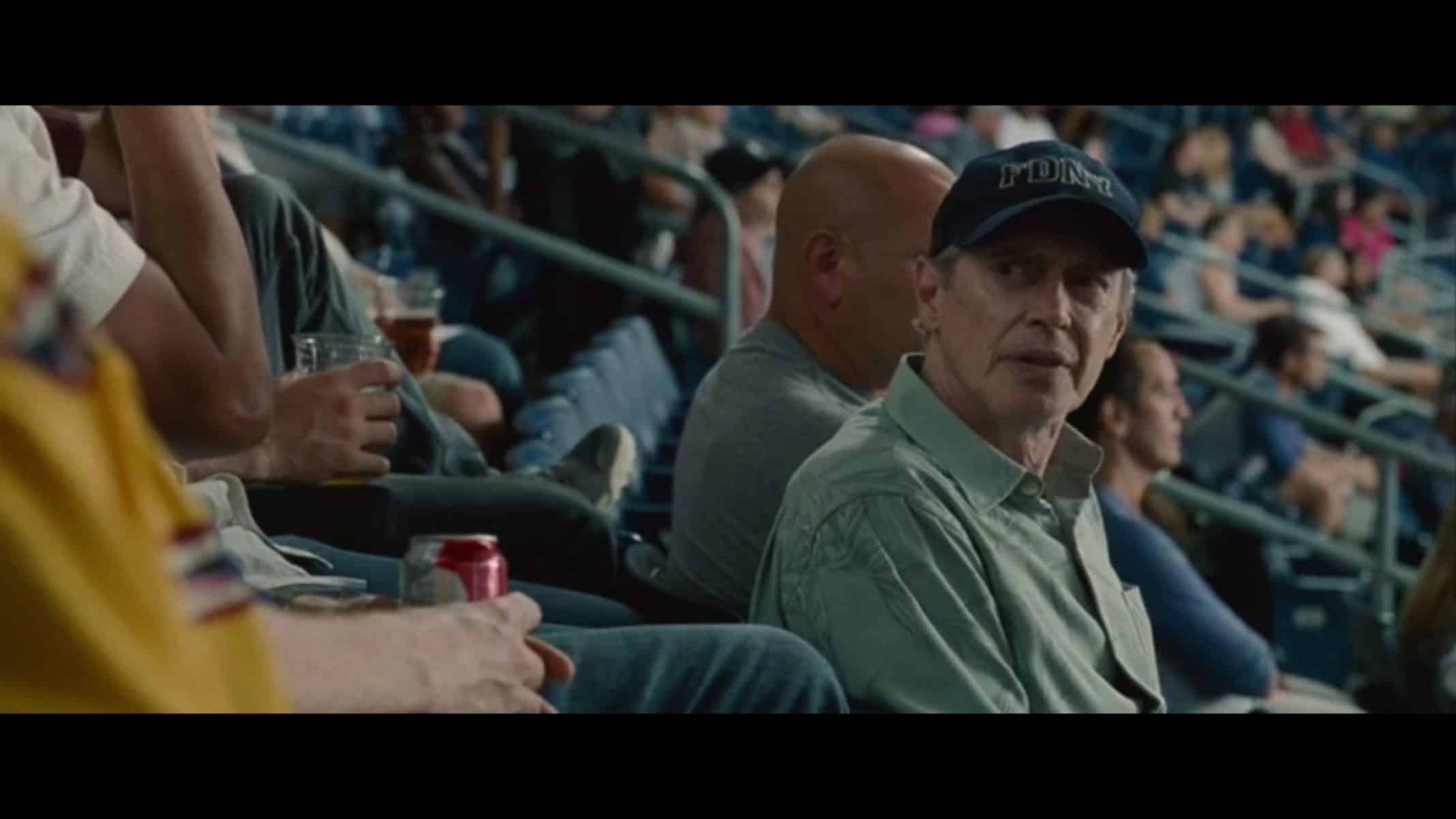 Papa (Steve Buscemi) at a Staten Island Yankee's game.