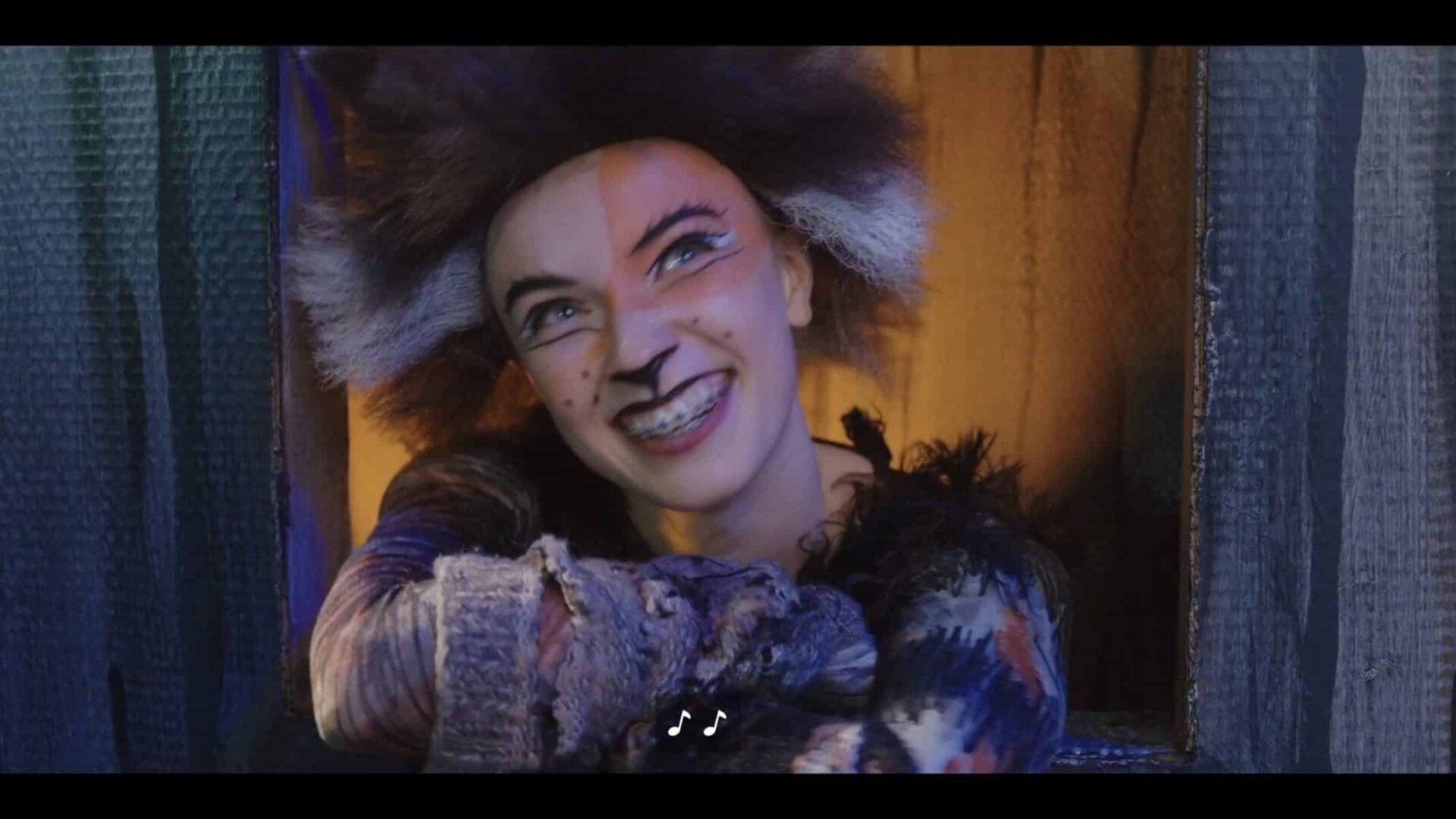 Young Darby (Courtney Grosbeck) in a production of "Cats"