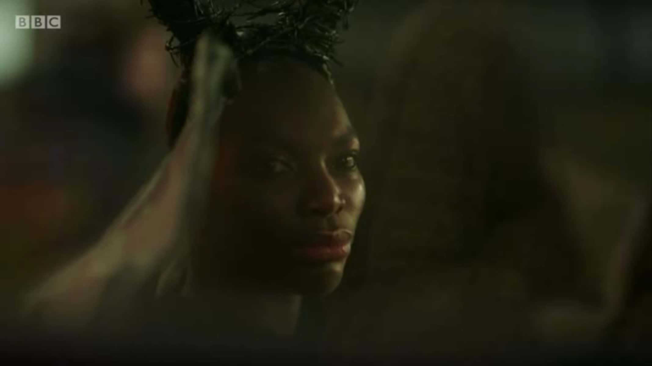 Arabella (Michaela Coel) looking into "Ego Death" from the outside.