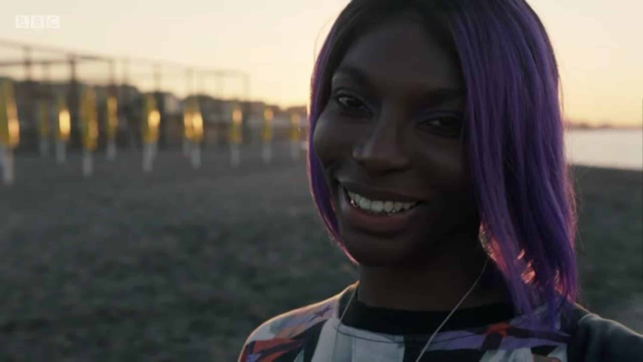 Arabella (Michaela Coel) smiling