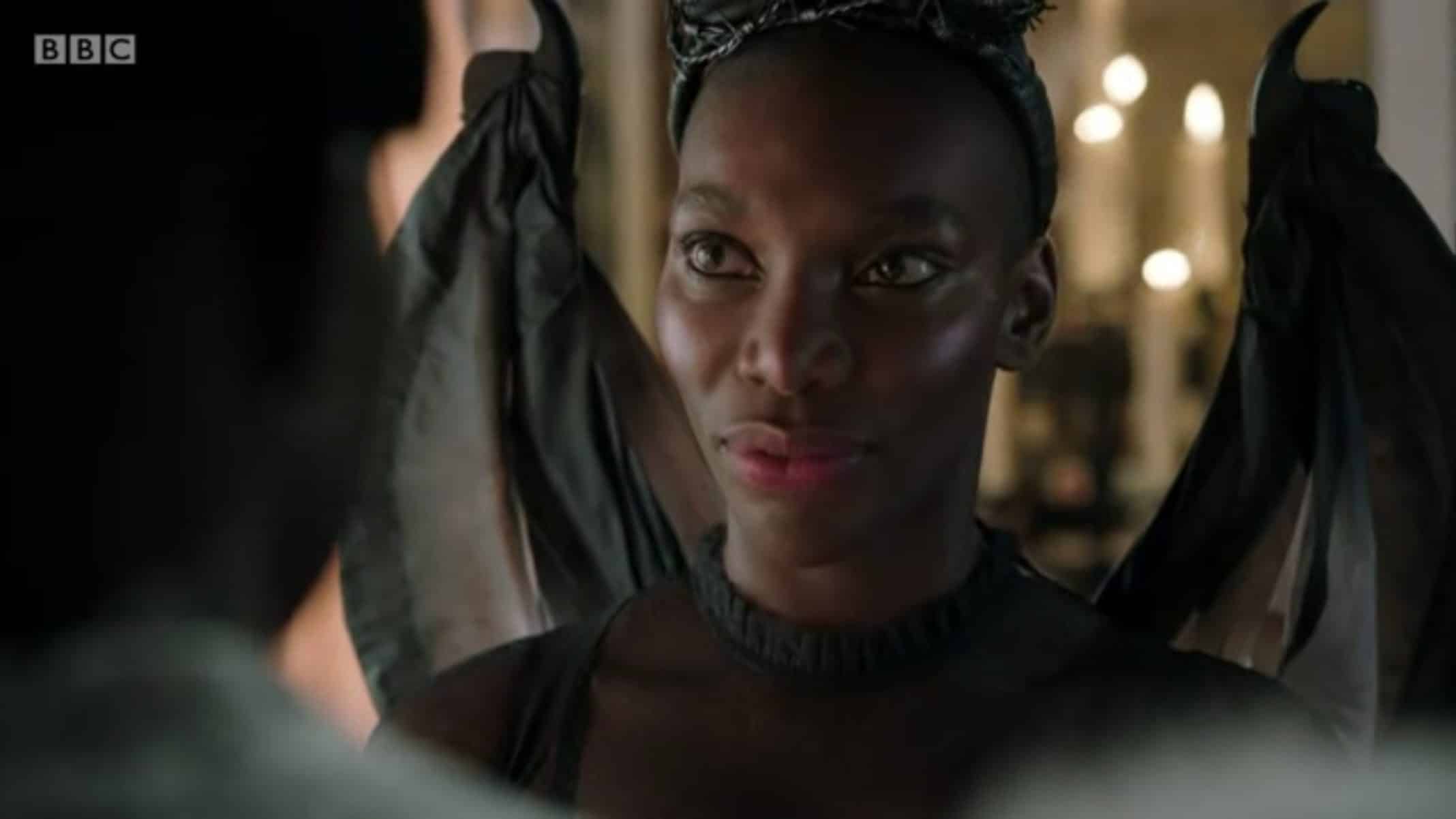 Arabella (Michaela Coel) in her Halloween outfit.