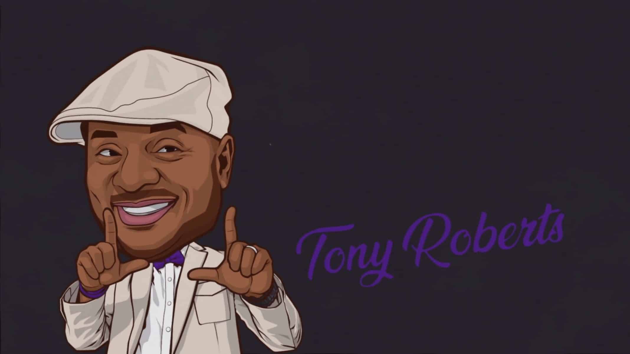 An illustration of Tony Roberts