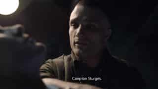 Campion Sturges (Cosmo Jarvis) telling Mother his name.