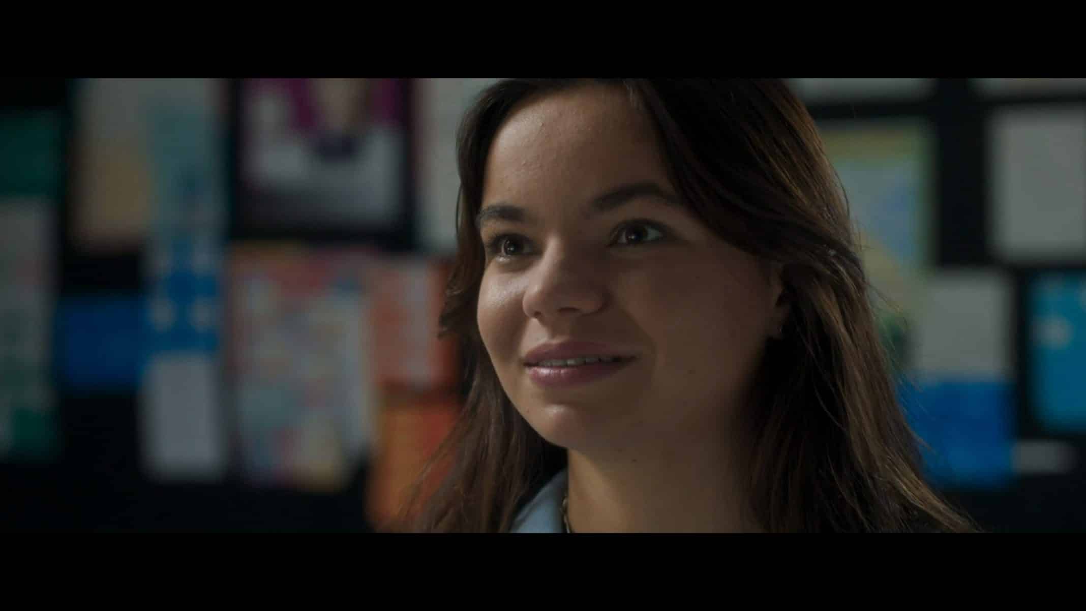 Abbie (Zoe Terakes) talking to Ellie.