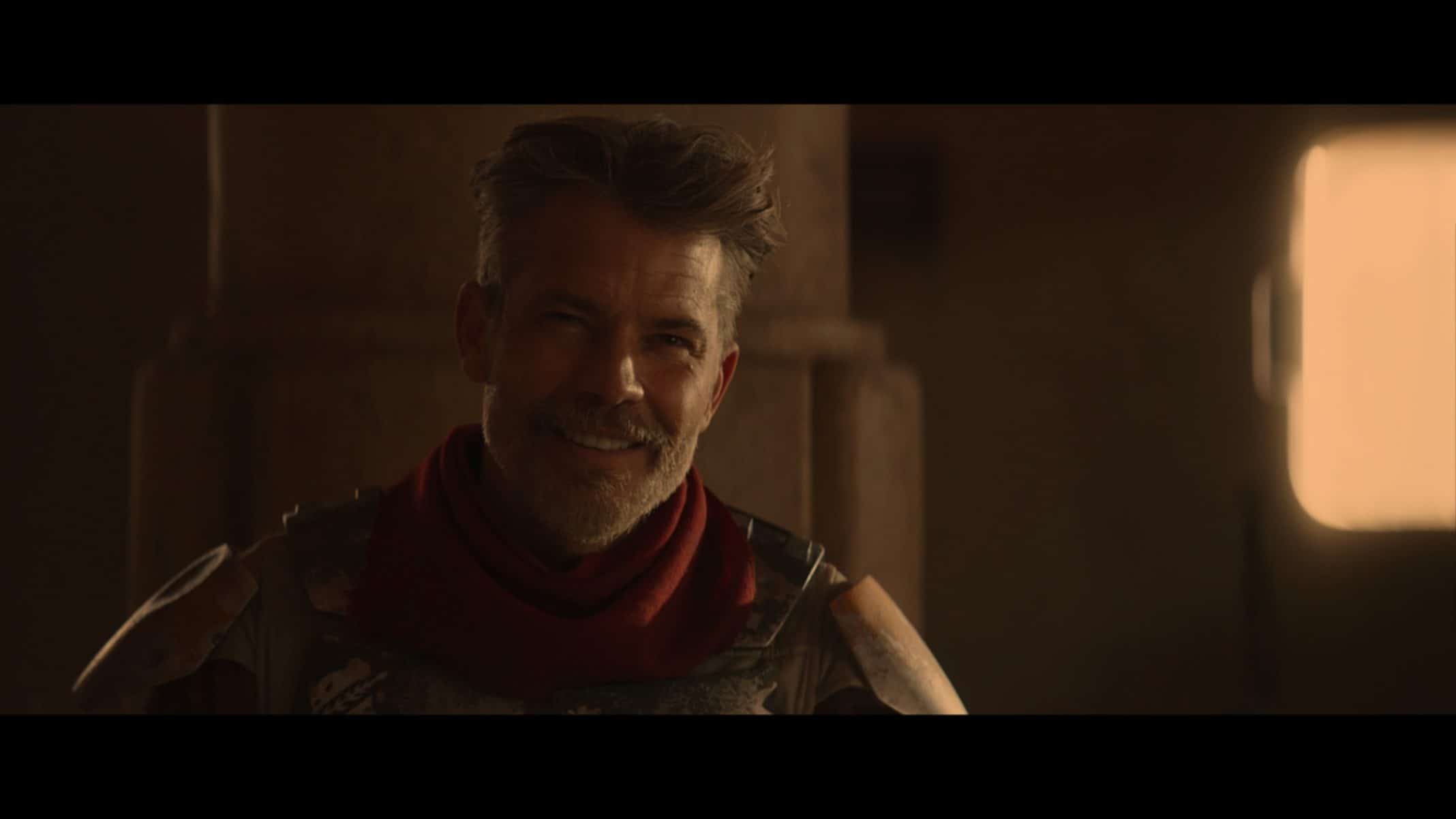 Cobb Vanth (Timothy Olyphant) out of armor