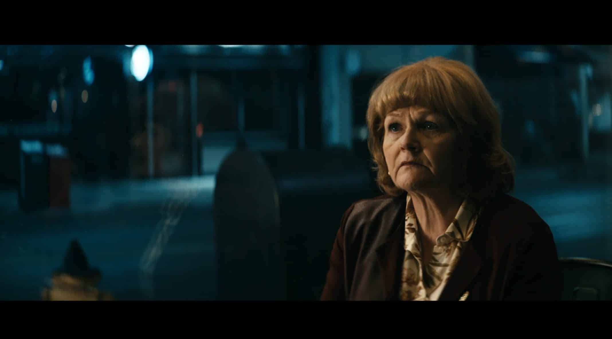 Connie (Lesley Nicol) in a diner with Billy.