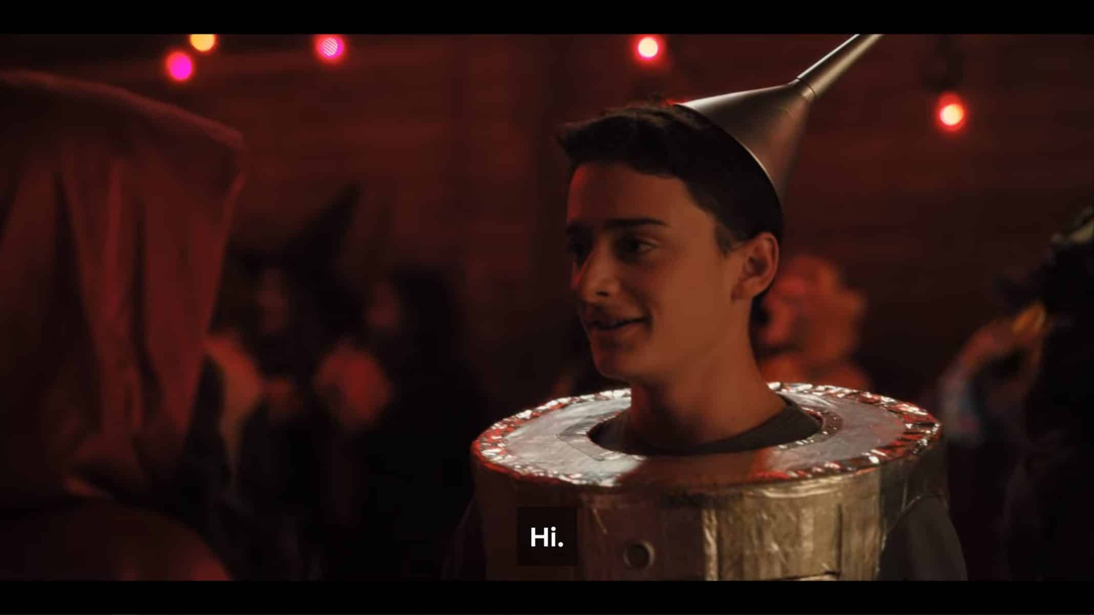 Tommy (Noah Schnapp) in a Tinman costume