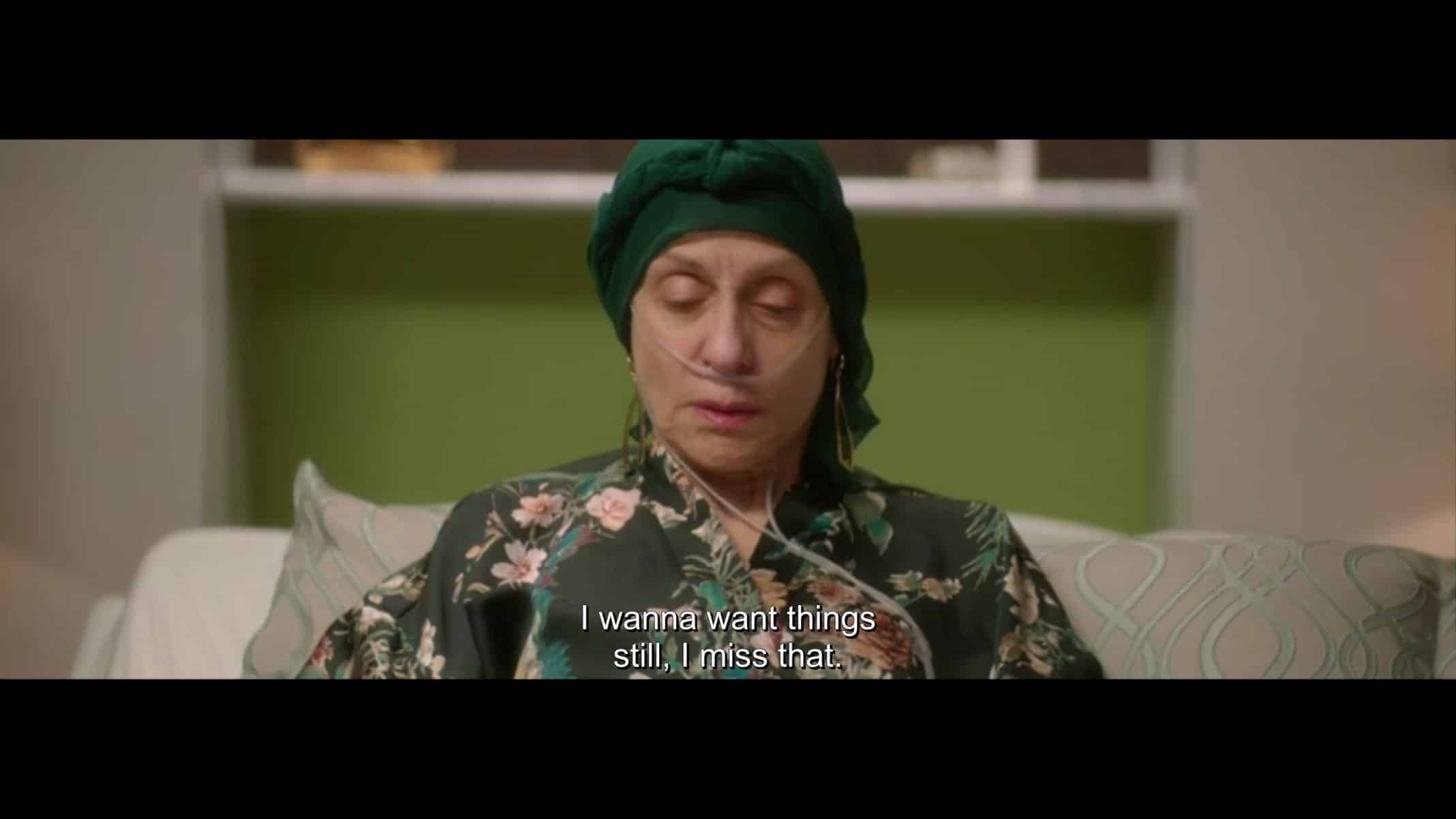 Val (Judith Light) talking about how she misses wanting things.