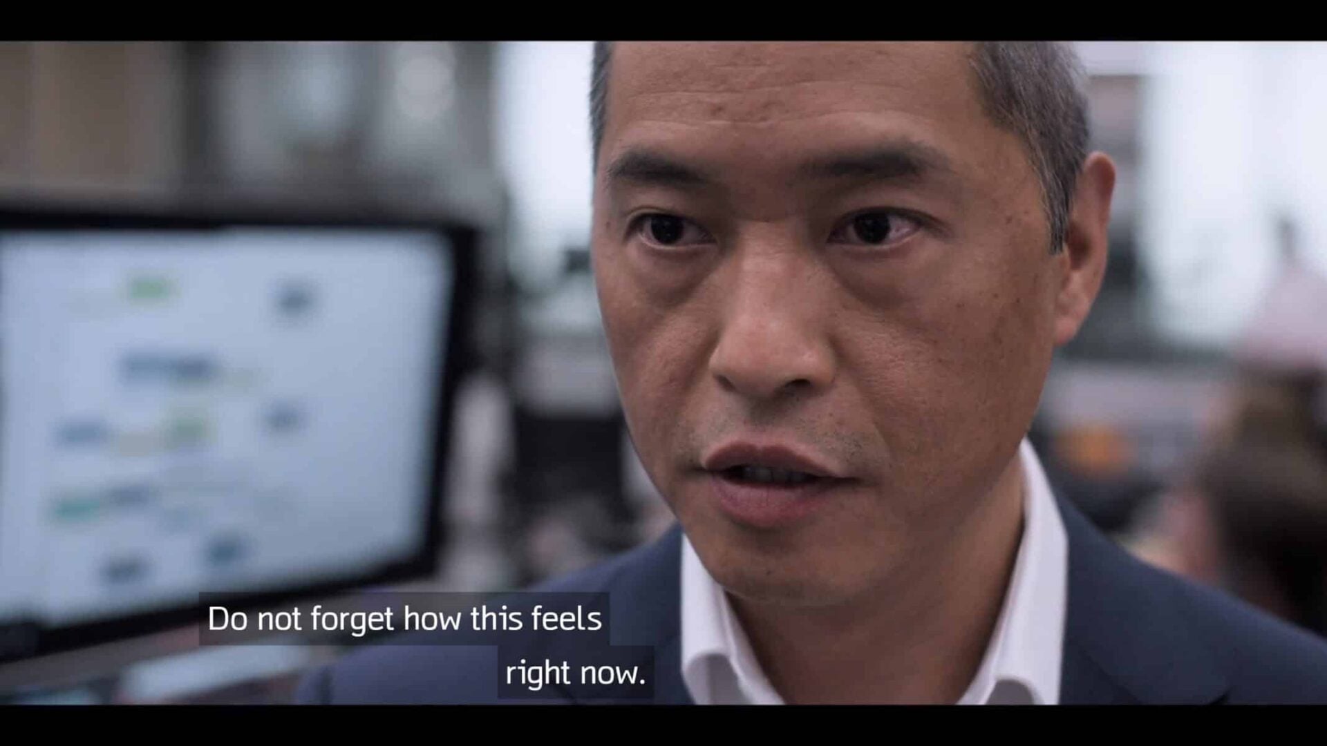 Eric (Ken Leung) giving Harper a pep talk