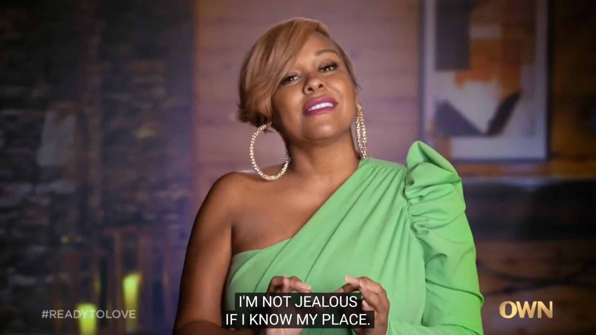 Wynter talking about not getting jealous if she knows her place