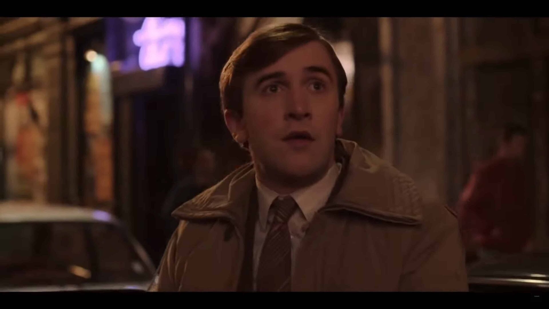 Colin (Callum Scott Howells) out on a city street