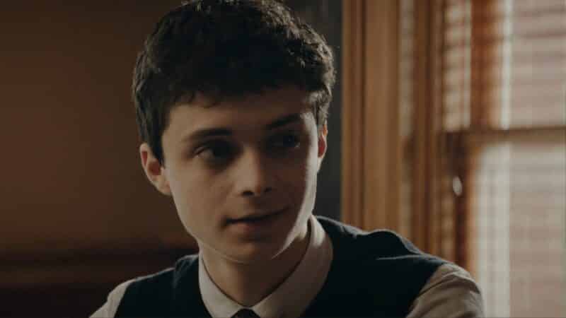 James (Lucas Jade Zumann) smirking