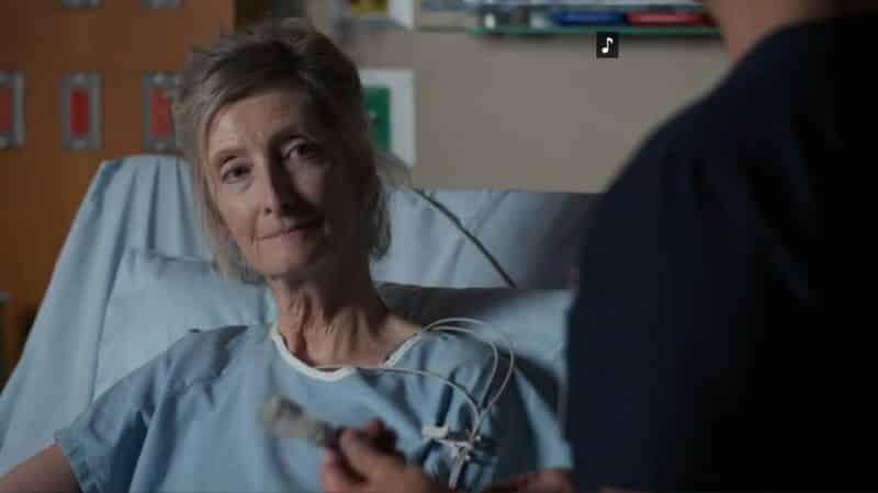 Rose (Sheila McCarthy) in her hospital bed