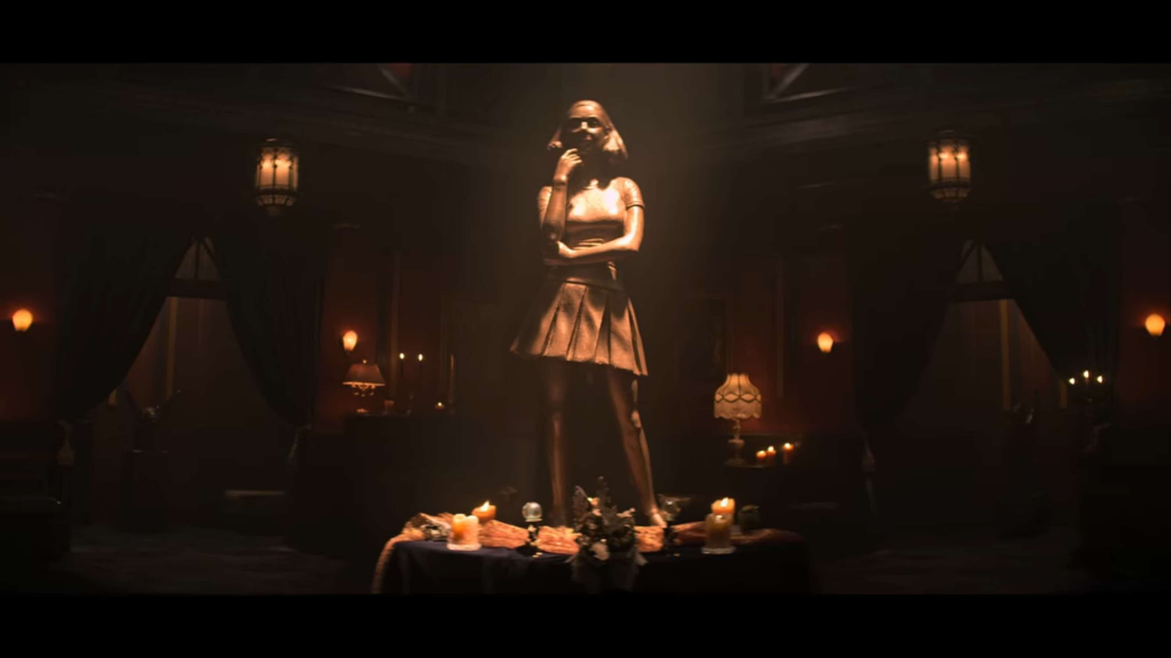 Sabrina Statue in the coven